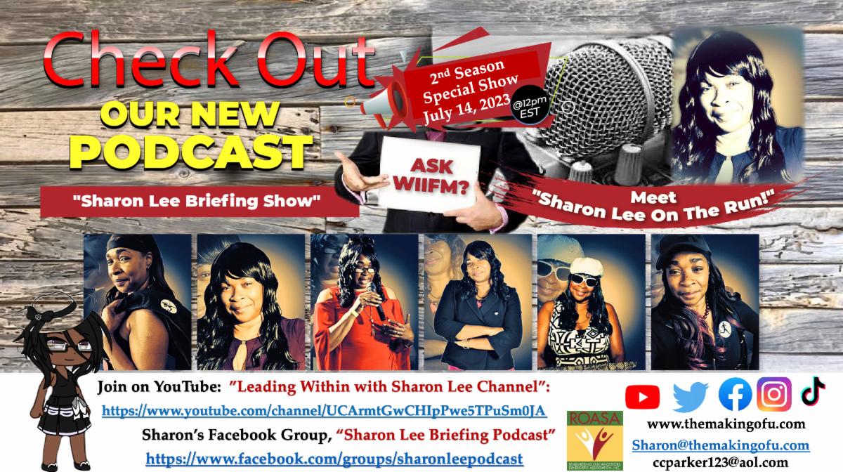SharonEParker1's tweet photo. Legacy Destination, Friday, July 14, 2023, 12pm EST on  the "Sharon Lee Briefing Podcast Show  (S2 E1)":  https://t.co/5Pv1vlttDj https://t.co/VkguAIJsGo