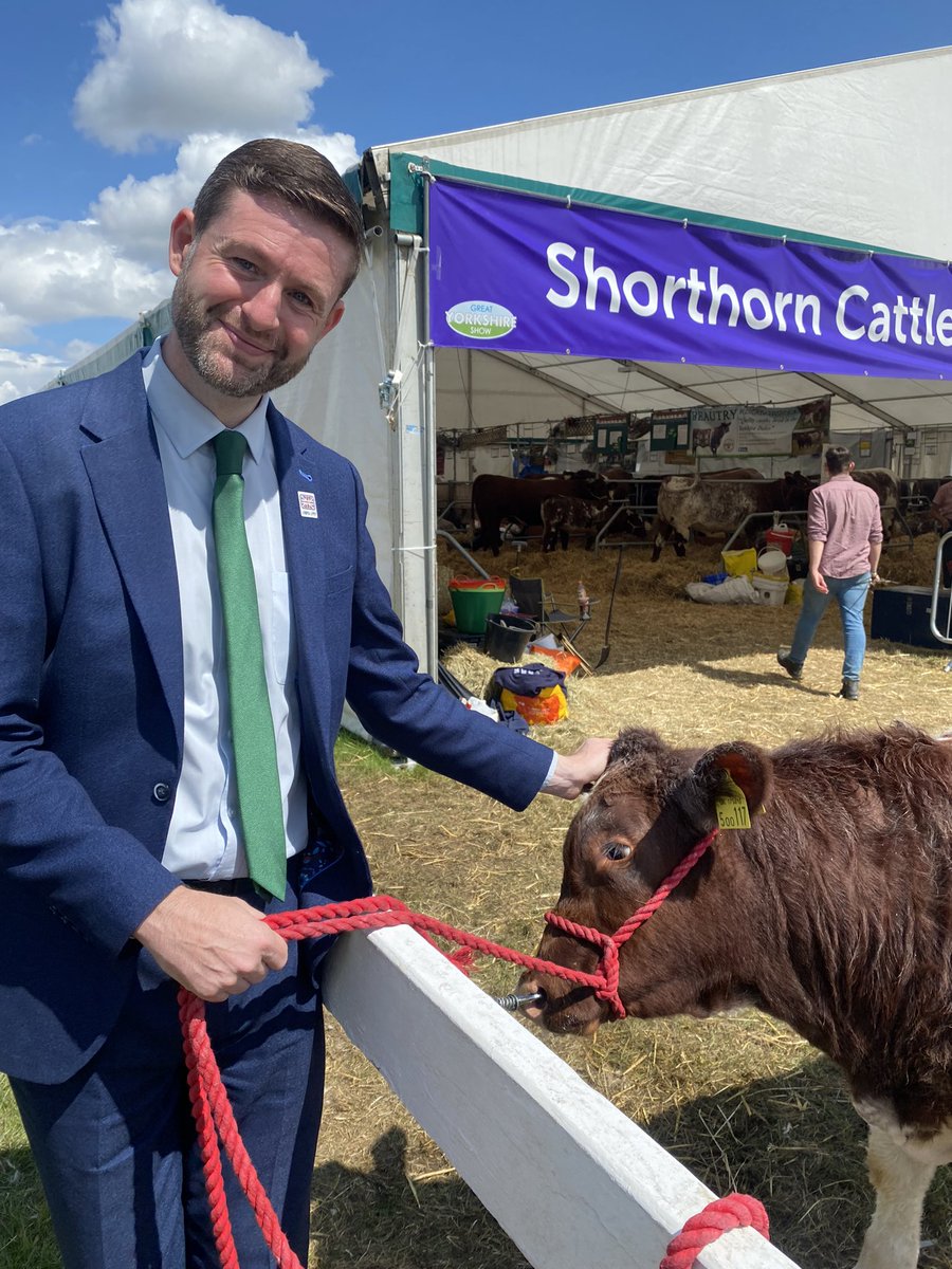 Really enjoyed being out at the <a href="/greatyorkshow/">Great Yorkshire Show</a> today.

Had a great discussion with the <a href="/NFUPolitical/">NFU Political</a> and others about <a href="/UKLabour/">The Labour Party</a>’s plan for the future of farming. Also enjoyed meeting Future Farmers of Yorkshire! #GYS2023