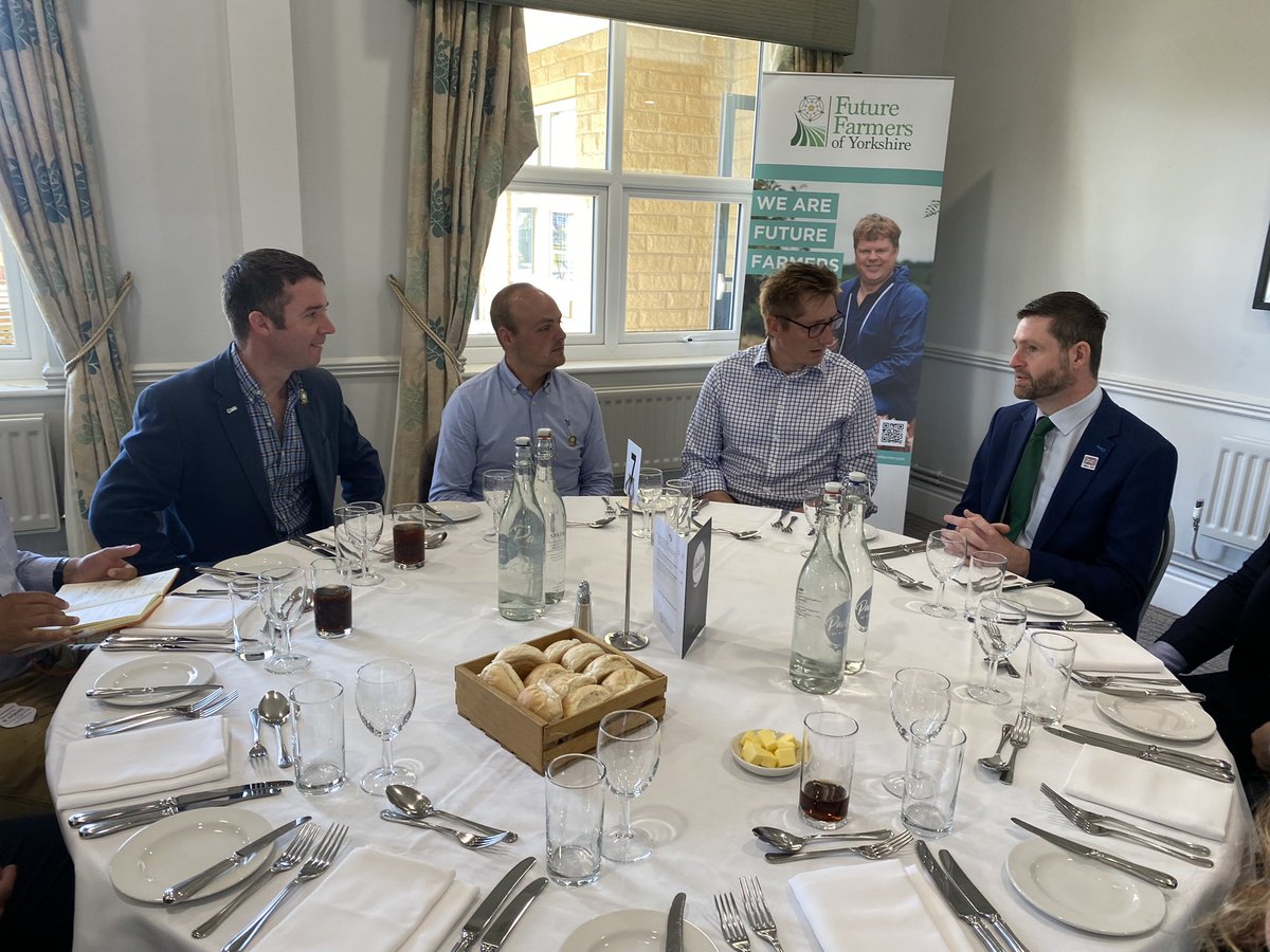 JimfromOldham's tweet image. Really enjoyed being out at the @greatyorkshow today.

Had a great discussion with the @NFUPolitical and others about @UKLabour’s plan for the future of farming. Also enjoyed meeting Future Farmers of Yorkshire! #GYS2023