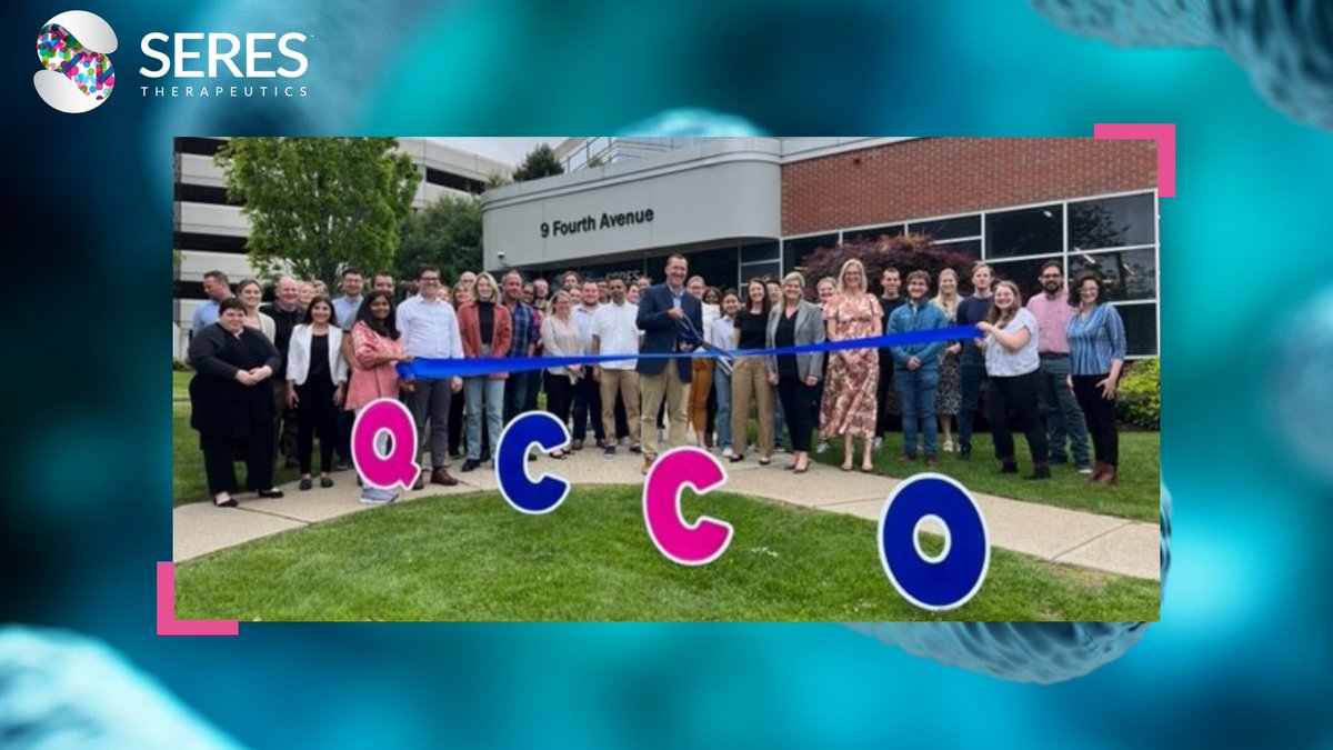 We’re #SeresProud to celebrate the 1st anniversary of the opening of our Quality Control Center of Excellence. Located in Waltham, MA, the center is continuing our work to revolutionize #microbiome therapeutics & transform the lives of patients with unmet needs. Cheers to 1 year!