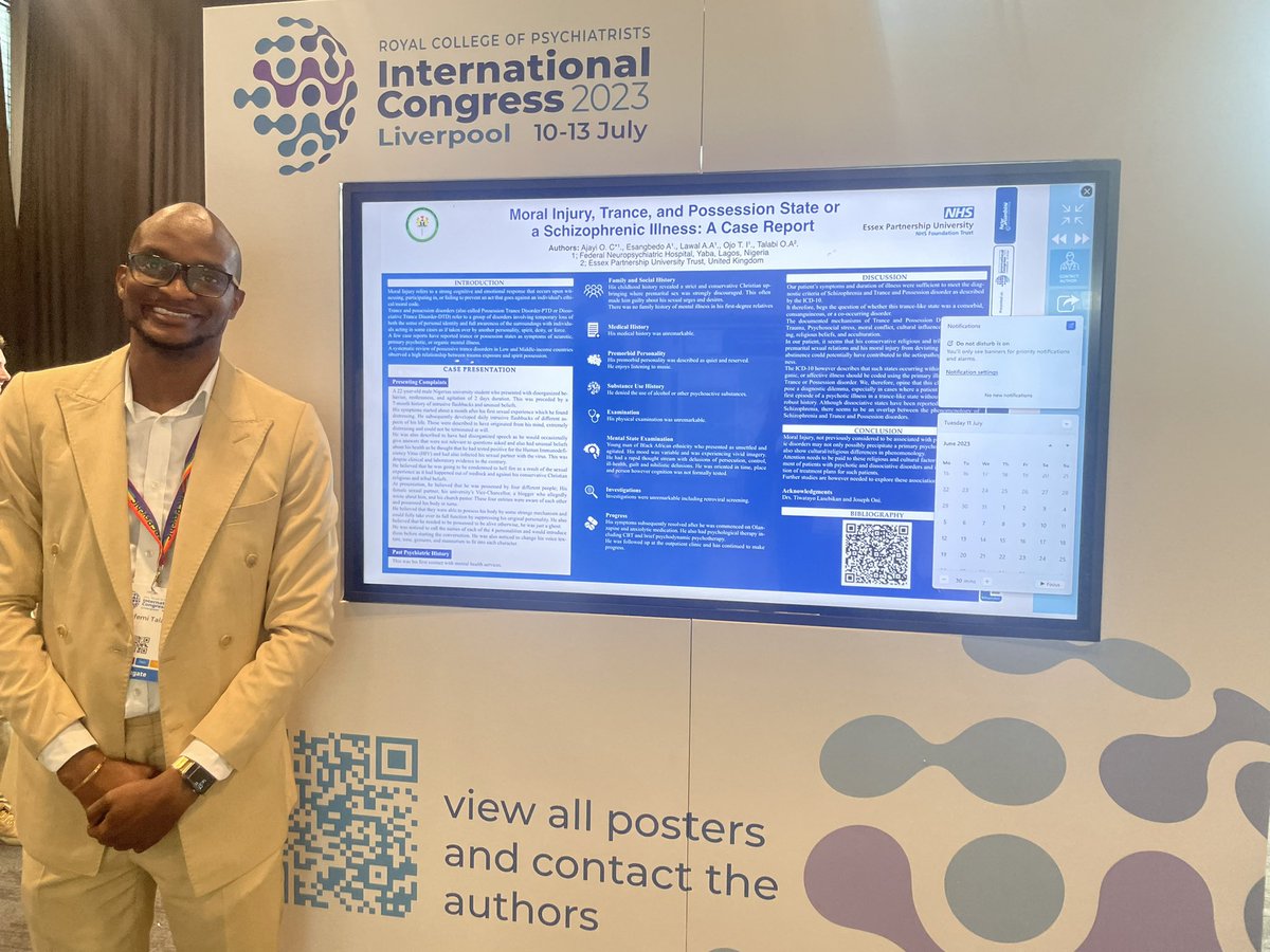 Our posters at the @rcpsych International Congress 2023 . It has been a fantastic learning event 

#RCPsychIC #RCPsychIC23