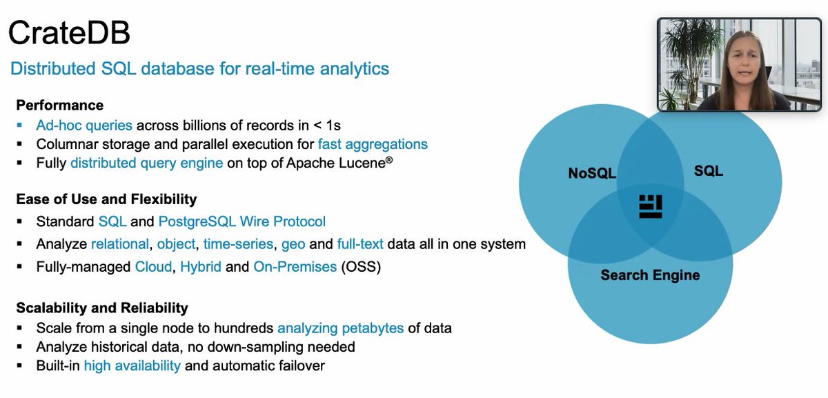 Learning about #crateDB from Marija this morning!
