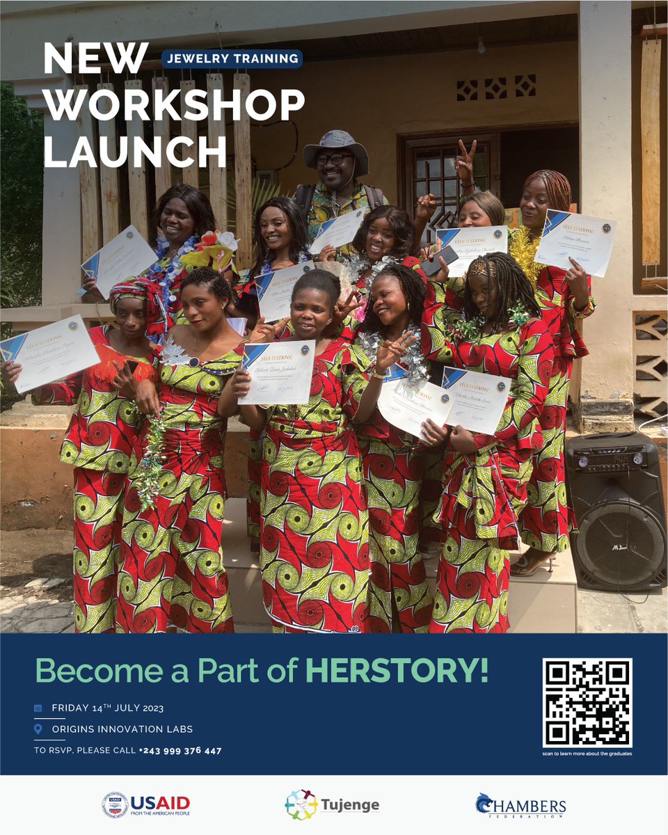 ChambersFed's tweet photo. We are excited to share that we will be having a new workshop for the jewelry training on the 14th of July 2023. See more details in the poster below. https://t.co/31Ve0LK4dz