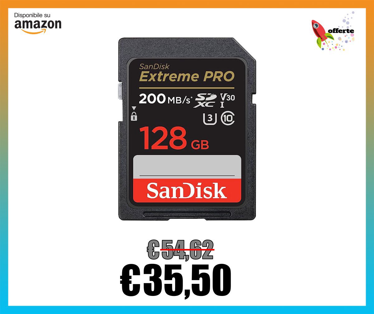 DailyOfferte's tweet photo. ⁣👉 https://t.co/o8Ixzr5nFn 👈
🖥 SanDisk 128 GB Extreme PRO scheda SDXC + RescuePRO Deluxe, fino a 200 MB/s, UHS-I, Classe 10, U3, V30

💥 Lo paghi 35,50€
❌ Invece di 54,62€
💰 Sconto del 35% https://t.co/8RyZfTYWoF