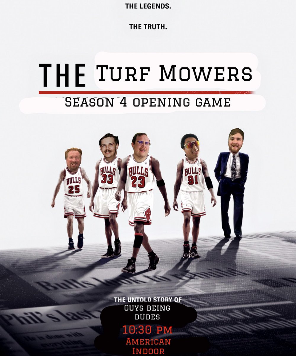 TurfMowers's tweet photo. Tonight, the return of your Turf Mowers. We take the field tonight after our off season for our 4th season in the league. Every year we claim more points. Follow along to watch our journey over these next 8 games. Kickoff is tonight at 10:30 at the indoor. #MowTurf https://t.co/GGxtLMQxQJ