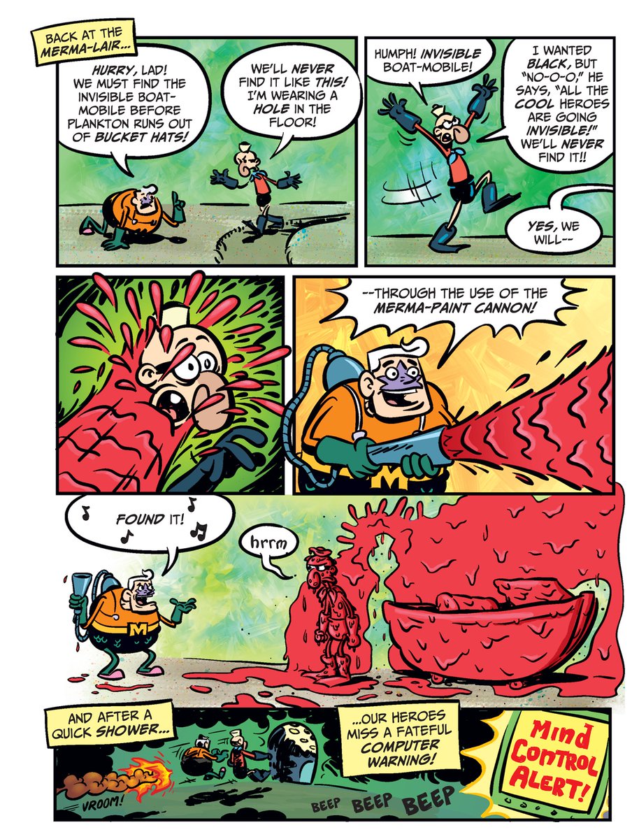 Stephen Hillenburg's SPONGEBOB SQUAREPANTS: The Adventures of Mermaid Man and Barnacle Boy
By Sam Henderson and Jay Lender

(From Nick Mag Presents: The SpongeBob SquarePants Movie - November 2004)
(1/2)