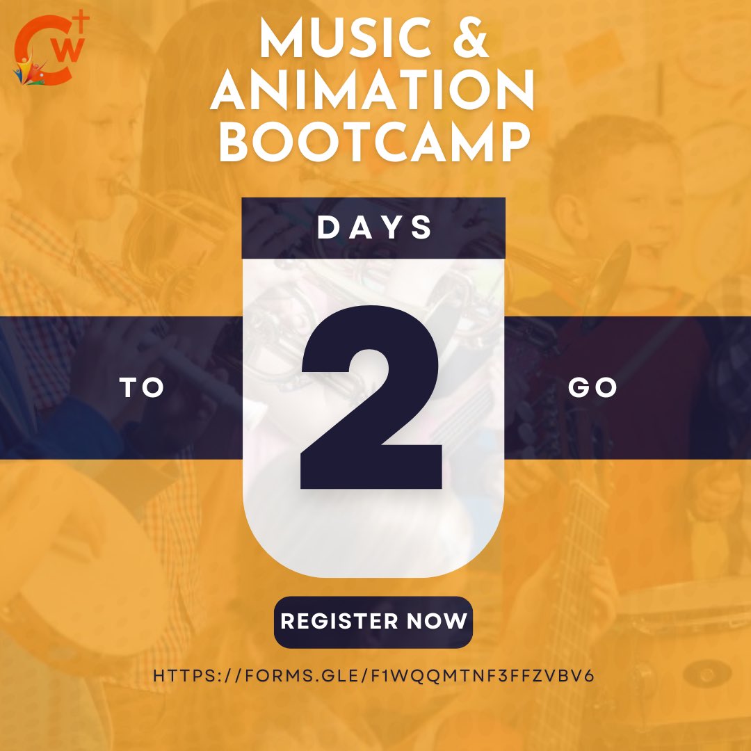 CWMusicMedia's tweet photo. We’ve got two more day to go, Hurry now and save a spot for your kids!

Click the link below 👇🏾 to register 
https://t.co/l13Kow954X https://t.co/JMbUiMYMaB