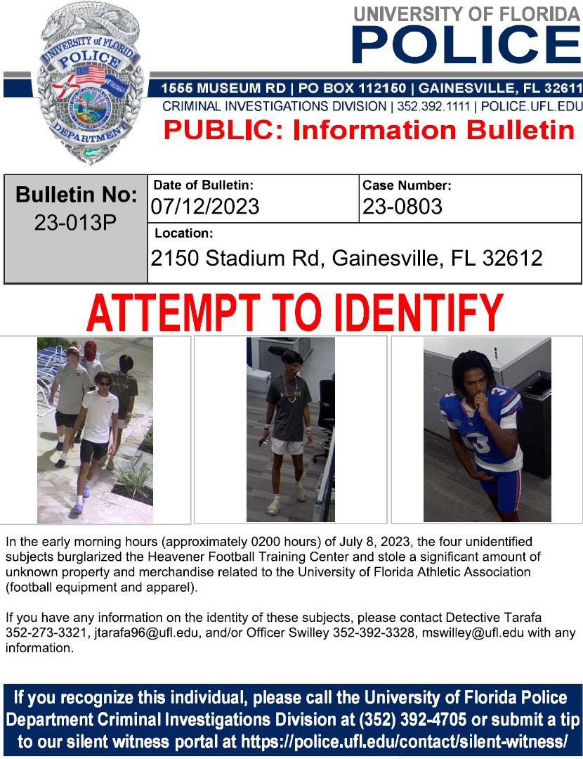 UF Public Safety tweet media