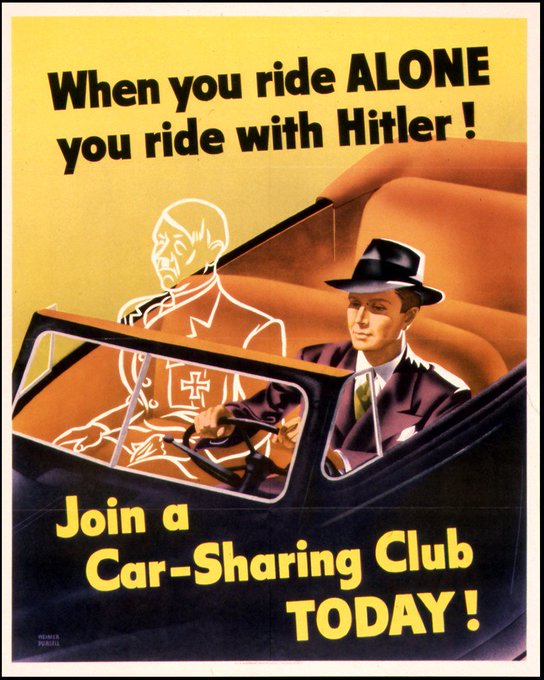 MilHistNow's tweet photo. On this day in 1942, the U.S. government orders the nationwide rationing of gasoline to help support the war effort. https://t.co/h2oFBZ4Asb