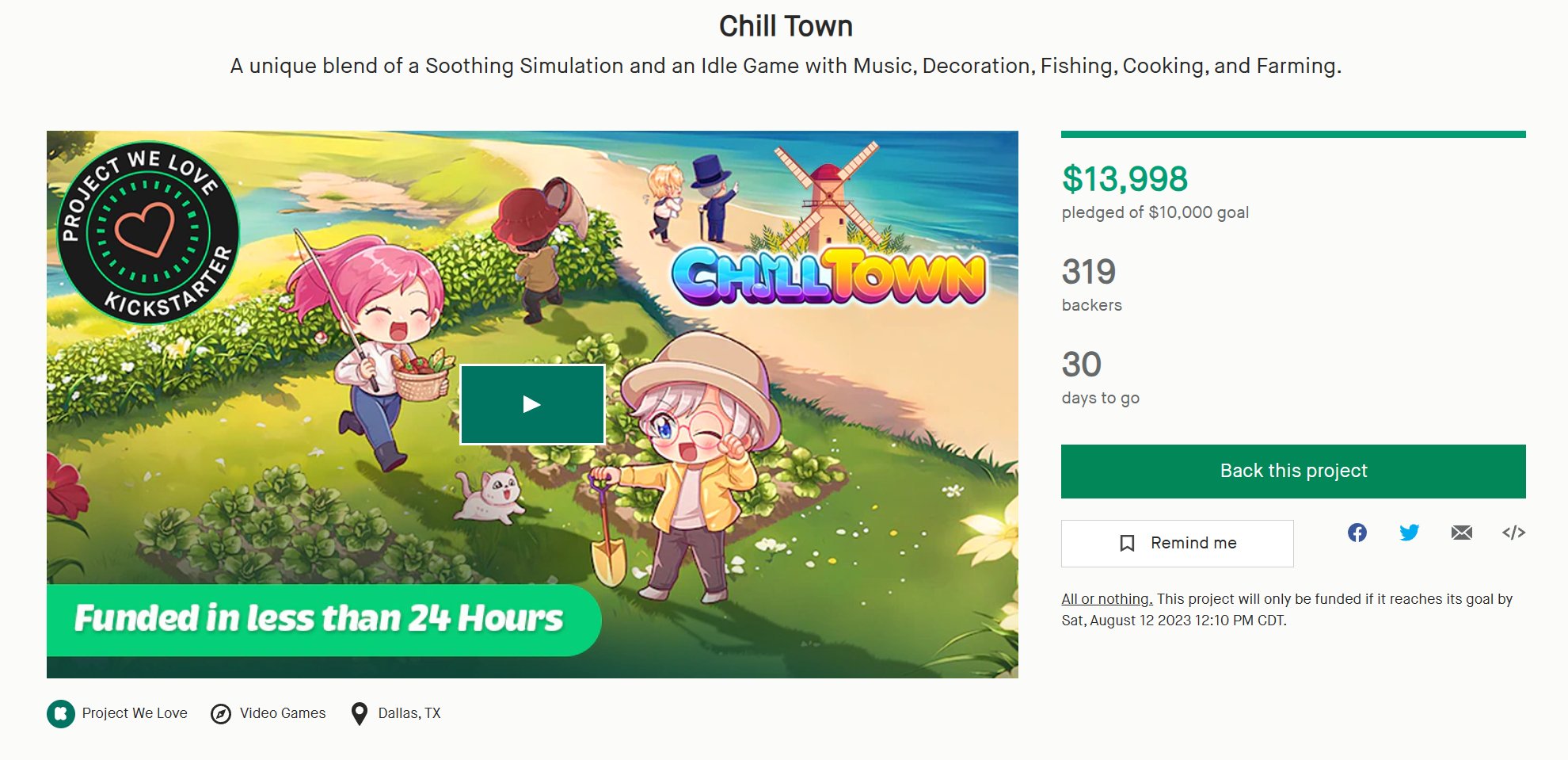 Chill Town by Crytivo Games — Kickstarter