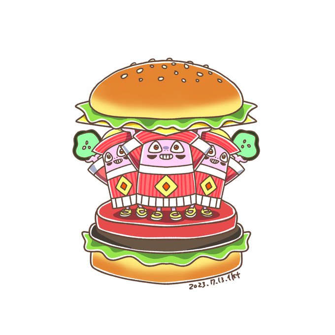 「ハンバーガー カメラ目線」のTwitter画像/イラスト(新着)｜5ページ目