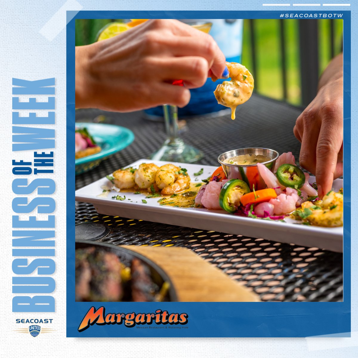 At @MargsMex, there is nothing more Mexican than Agave and that’s why it's the inspiration behind their latest creations. Capture all the flavors of Summer and enjoy new Food Specials including Agave Glazed Shrimp or our Agave Steak & Chicken Fajita. #SeacoastBOTW