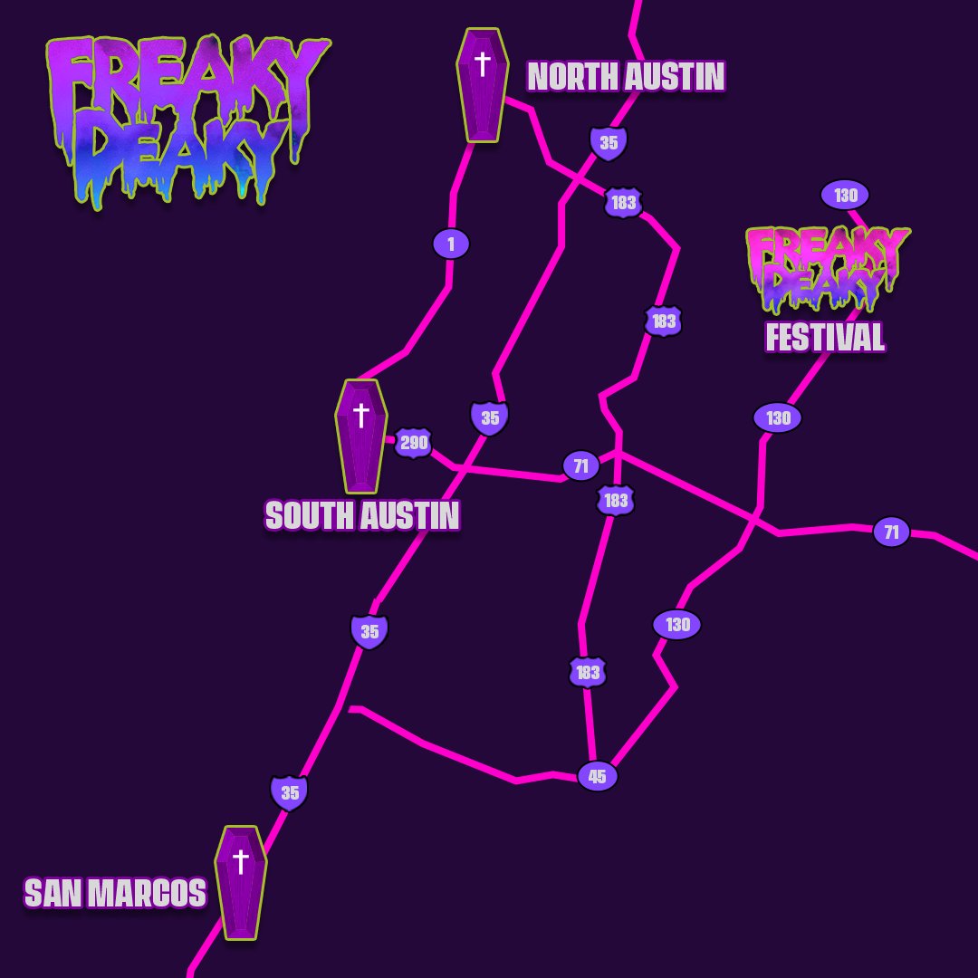 Freaky Deaky map