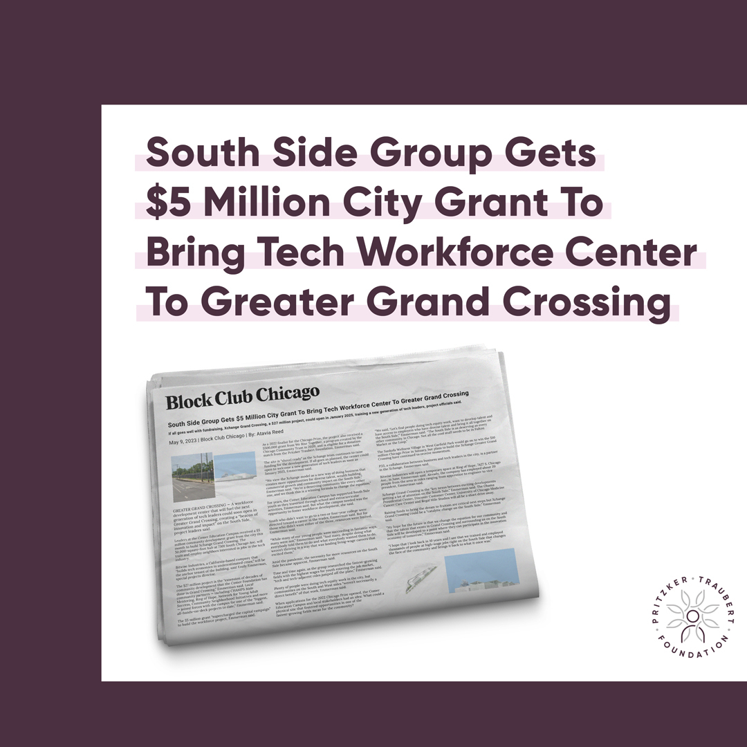 Congrats to the Comer Education Campus &amp; Greater Grand Crossing for securing a $5 million city grant to establish a groundbreaking Tech Workforce Center. This is a monumental step towards bridging the digital divide &amp; unlocking opportunities for aspiring tech professionals!