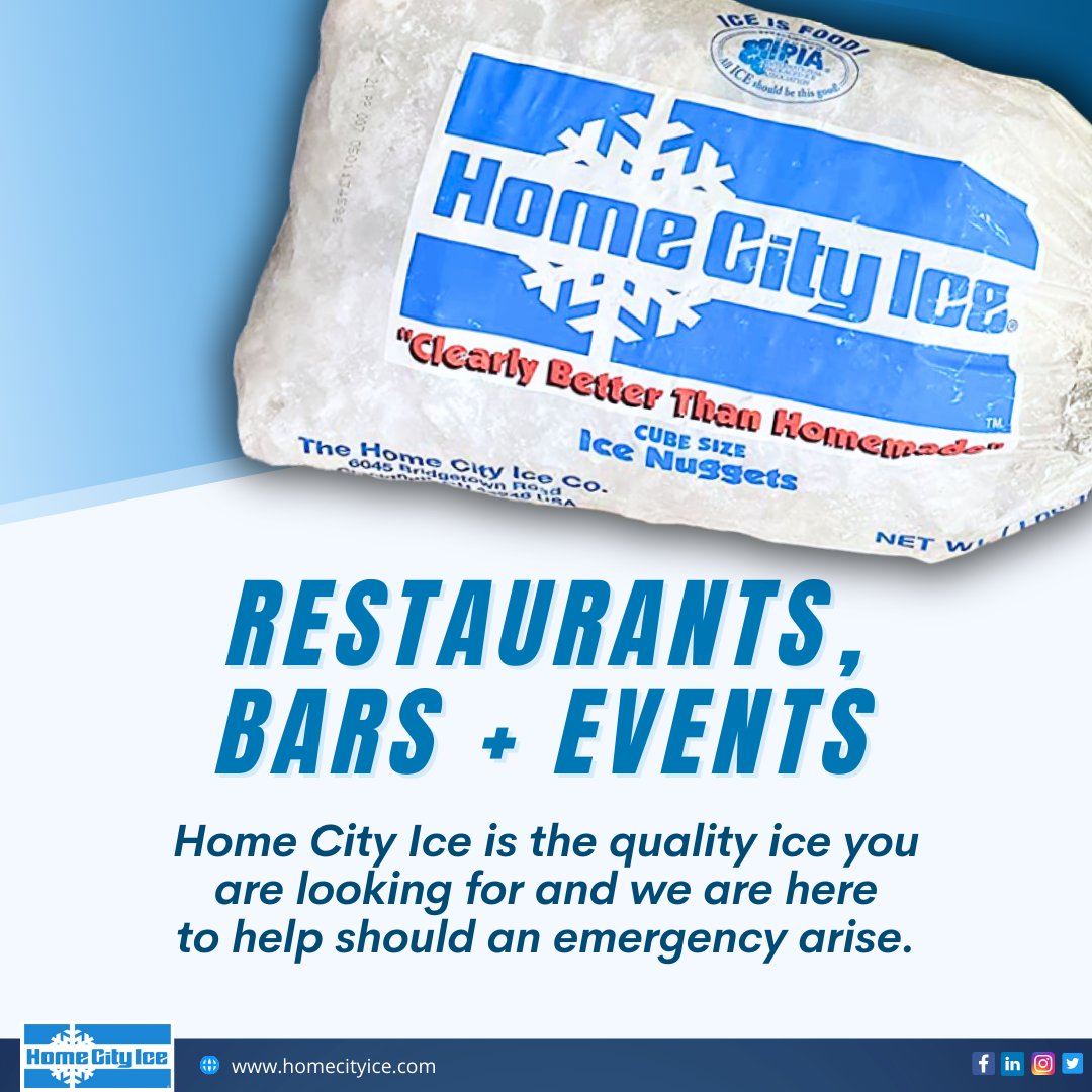 HomeCityIce's tweet image. With Home City Ice, you can trust that your ice needs are in good hands! 🍹❄️

▶️ Get an ice quote at homecityice.com

#HomeCityIce #QualityIce #Restaurants #Bars #Events #PremiumIce #CustomerSatisfaction