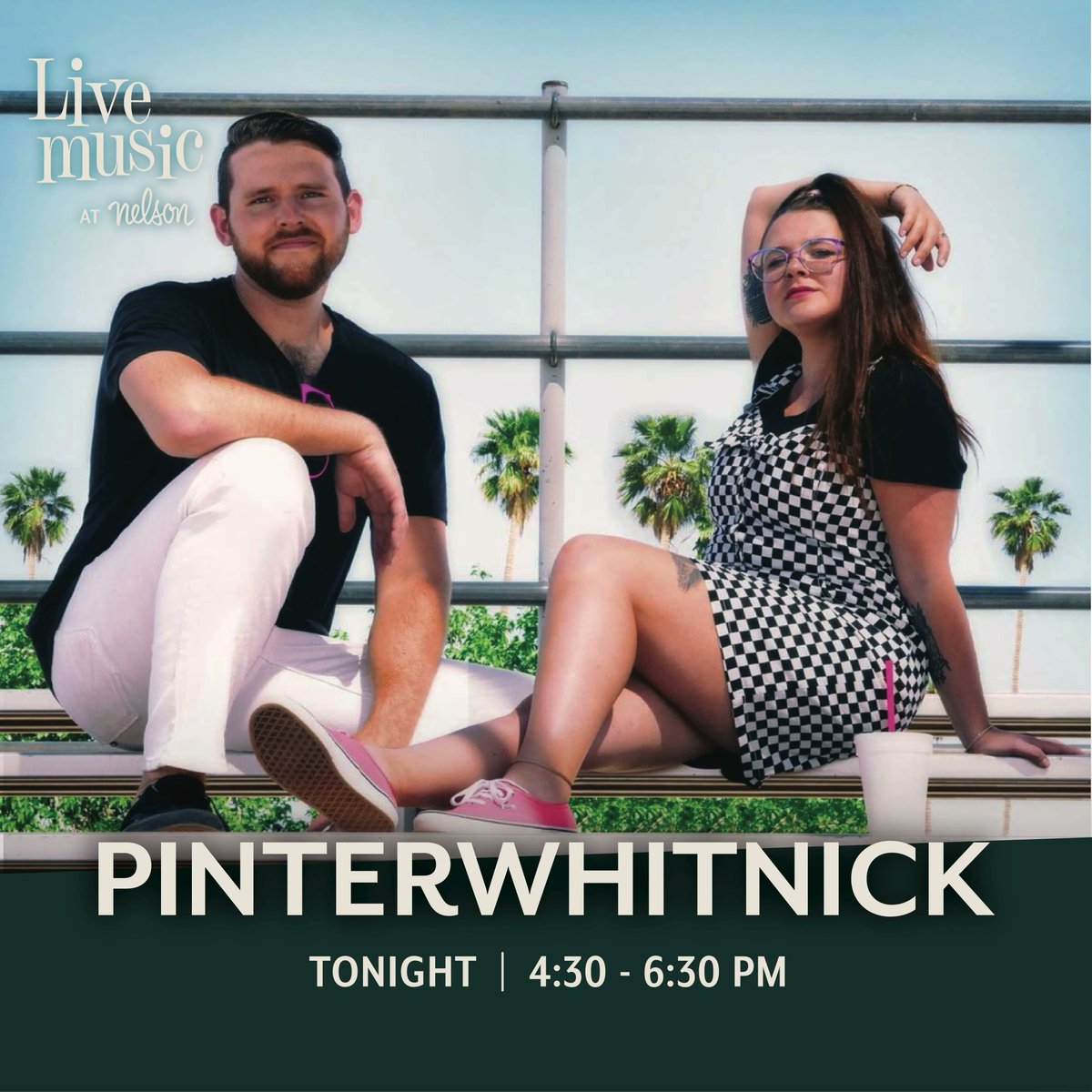 It’s Live Music Thursday! Pinter Whitnick will be performing out front from 4:30-6:30pm. We’re so excited to have rescheduled this amazing duo and their delightful mix of 80's pop and 90's alternative!
You can learn more about this band at buff.ly/3CKJixq.