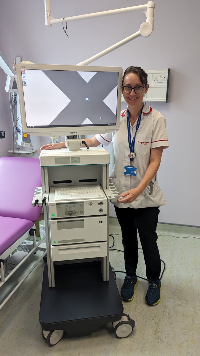 Congratulations <a href="/Sandra_SLT/">Sandra Brandon</a> on the first FEES on the new stack in your state of the art room in the new Radiation Oncology block! Such an amazing resource for you and your patients 🙌🏻 @saoltagroup