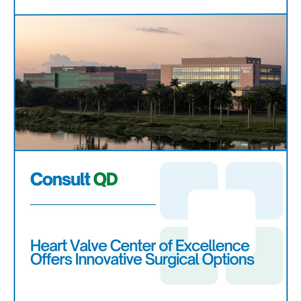 #CleveClinicFL's Heart Valve Center is proud to provide cutting-edge surgical options those with #heartvalveconditions. Our multidisciplinary team of experts is dedicated to delivering the highest quality of care &amp; achieving optimal outcomes.

Learn more: cle.clinic/41oYb2j