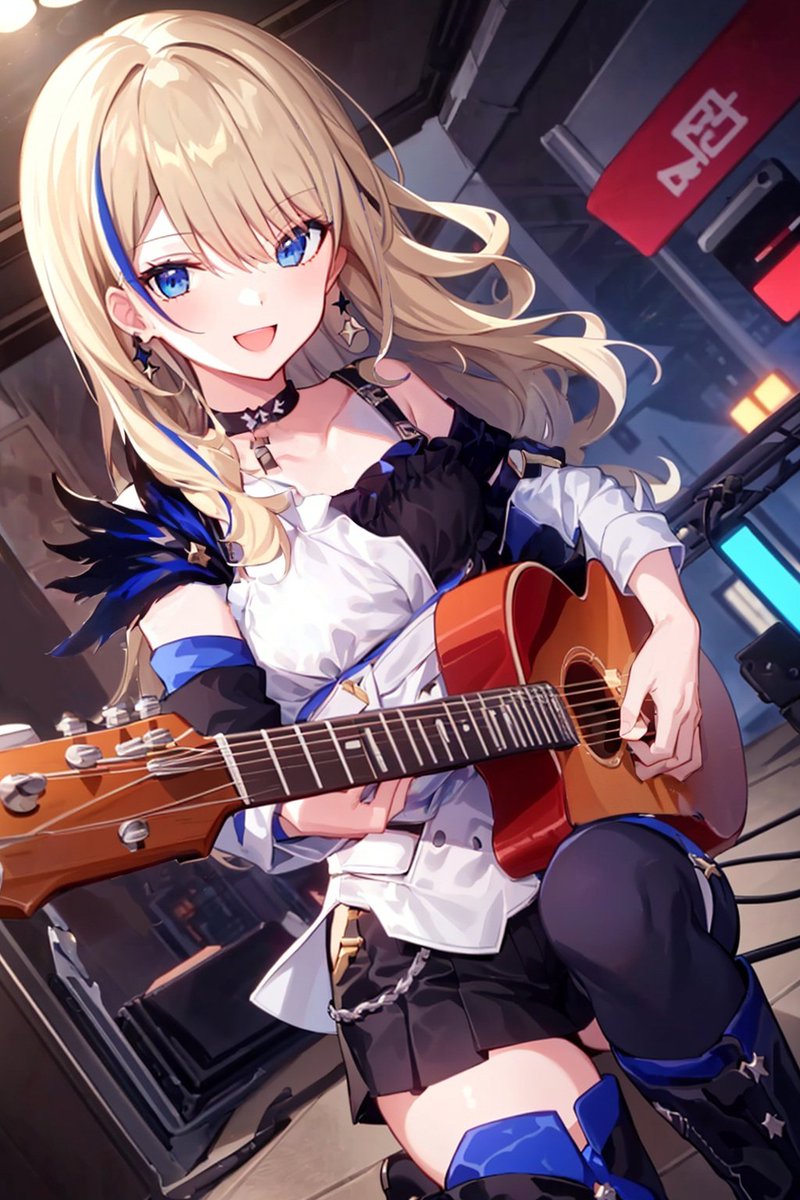 kitokito3930's tweet image. ギターセーバル

#崩壊スターレイル #セーバル #スターレイル  #HonkaiStarRail #Serval #stablediffusionart