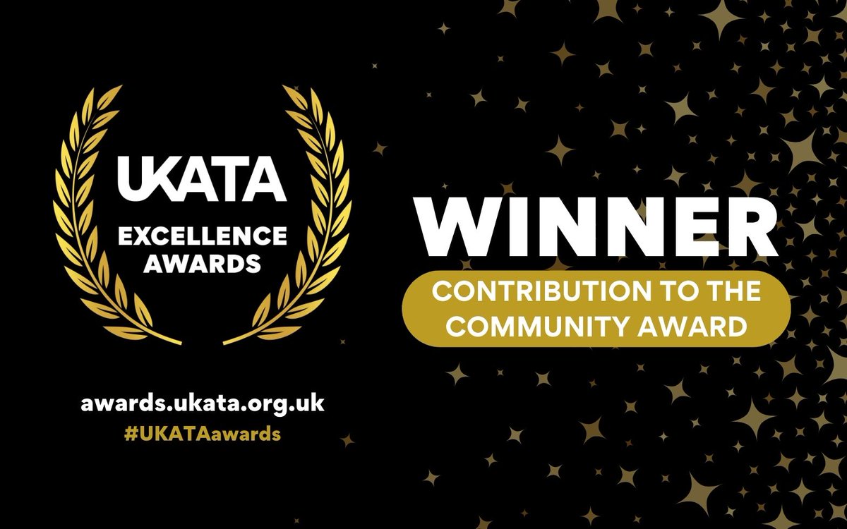 TASC_training's tweet photo. WE DID IT! 🏆 We are ecstatic to announce that we were presented with the Contribution to the Community Award at the prestigious @UKATA_Official   Excellence Awards hosted by the great Olympic Athlete @krissakabusi during the glittering ceremony on 7 July! #Awards #winner https://t.co/X7IhN7X882