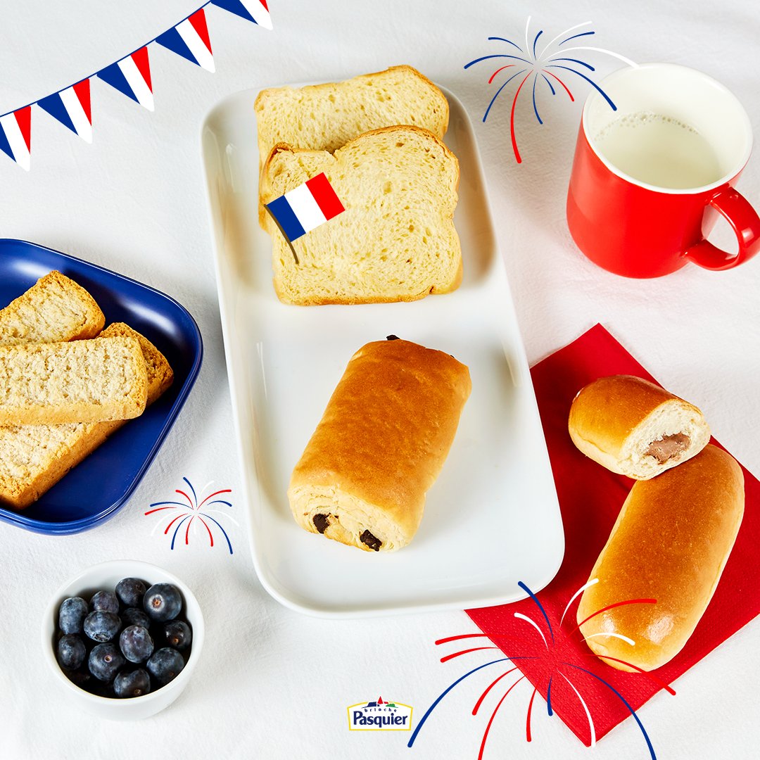 Aujourd'hui la France est à l'honneur ! 🇫🇷
Ca tombe bien, Brioche Pasquier c'est l'histoire d'une famille française qui vous propose des produits gourmands vous accompagnant à tout moment de la journée ! #14juillet