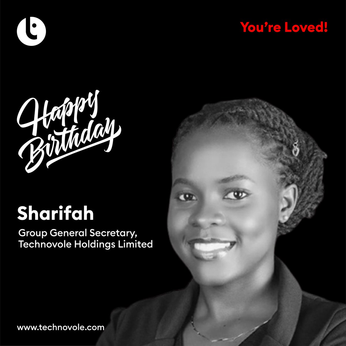 It's a #SherryDay at @technovolewire, we wish you many more happy returns @SharifahMulungi. 🎉🏆🥇