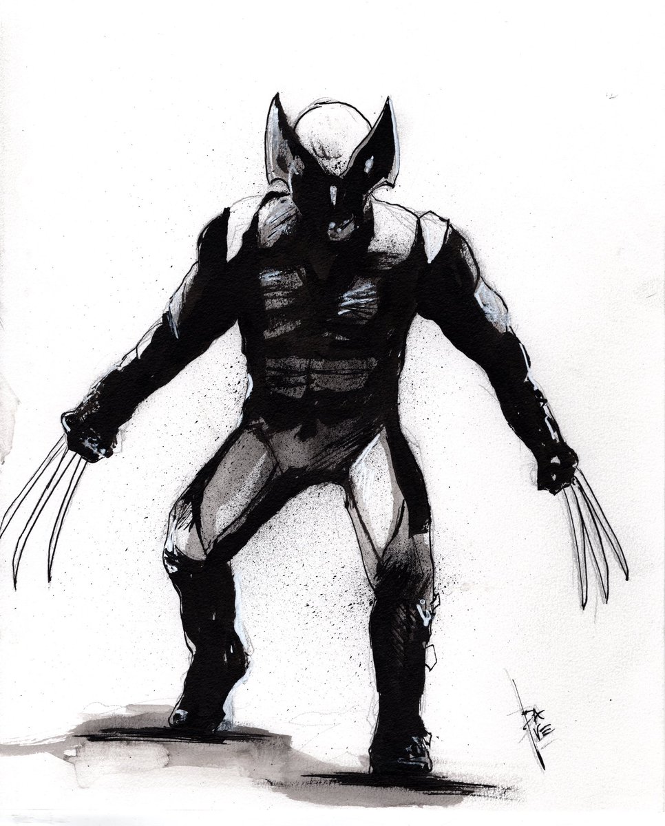 Finished up Wolverine. I’ll have this and lots of other originals and prints available in a few weeks at #terrificon

#wolverine #logan #xmen #xmenwolverine #mutant #artwork #inkart #inkartwork #sketch  #ink #illustration #artist #drawing #loganwolverine #parallelpen #acrylic