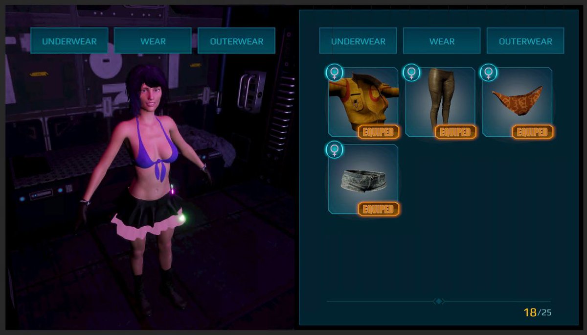 MollyTheGame's tweet photo. 🎉 Exciting Update! We've just unveiled the first version of our UI for clothing in "Molly the Game." Now, you can explore the available outfits, try them on, and choose the coolest one for your character!
#nsfwgame #gameforadults #nsfw #3dnsfw https://t.co/lRwX52rAG5
