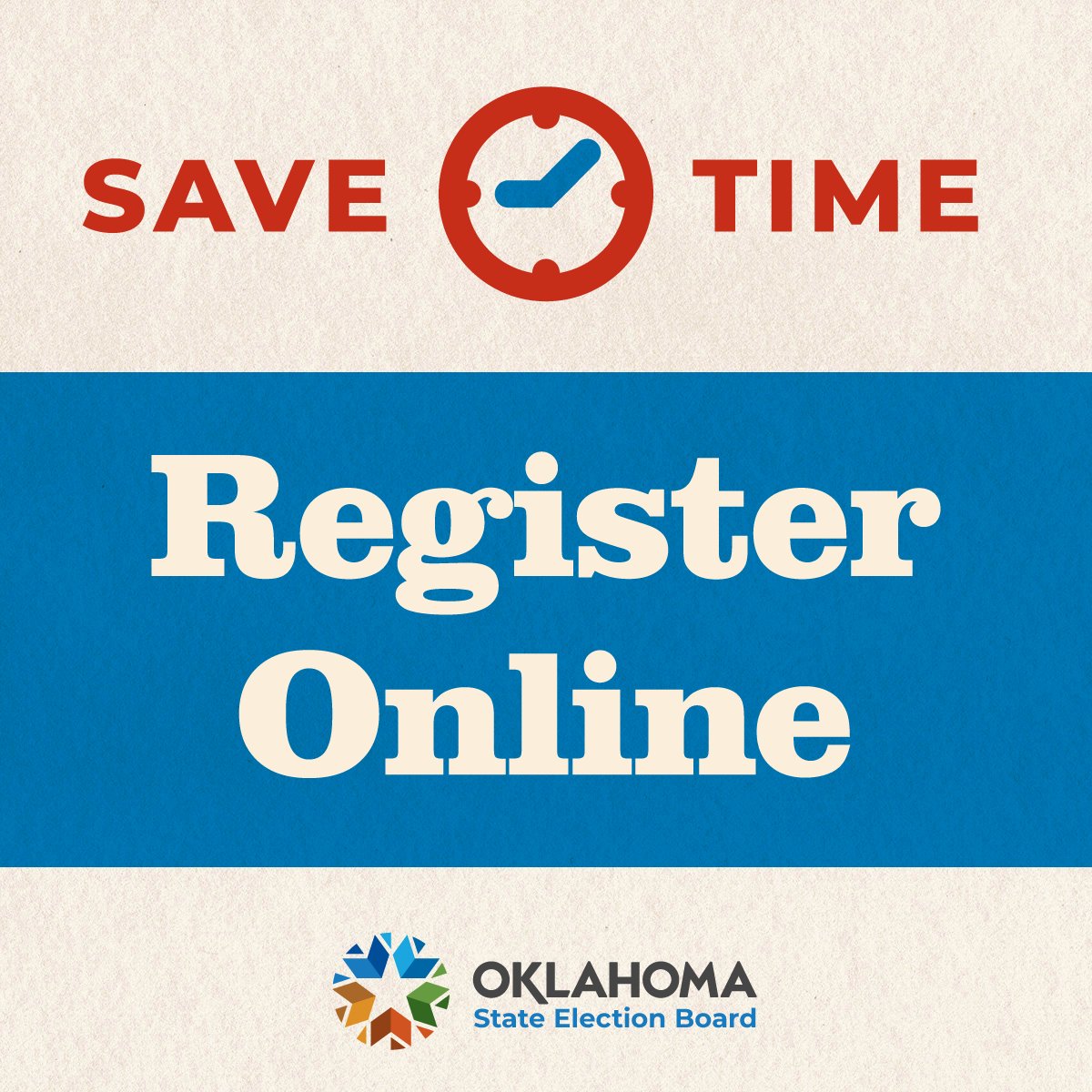 The deadline to register to vote or update your registration for the August elections is this Friday!

Save time and register online: okvoterportal.okelections.us/Home/RegWizard

Mailed applications must be postmarked no later than Friday, July 14.