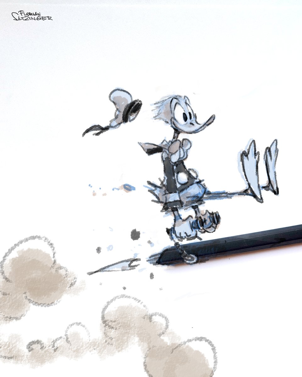 papierwanderer's tweet image. Bird and pencils
#roughlayout #roughsketch #pencildrawing #donaldduck #drawingdesk