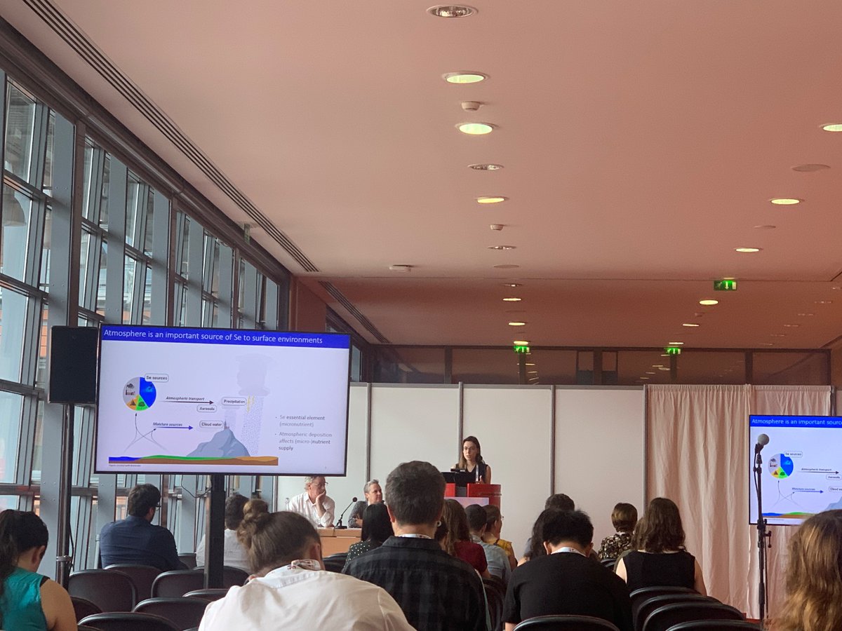 ETH_IEG's tweet photo. This morning, Esther Breuninger did a great job presenting her PhD work on atmospheric Se speciation in precipitation &amp; cloud water samples at Pic du Midi in the French Pyrenees 👏🏻
#Goldschmidt2023 https://t.co/Z2I2Lkg78r