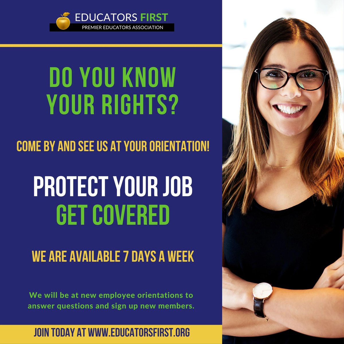 educators1st's tweet image. Are you starting a new job or joining a new district?  Be sure to take care of your membership!  Come and see us and we can help!