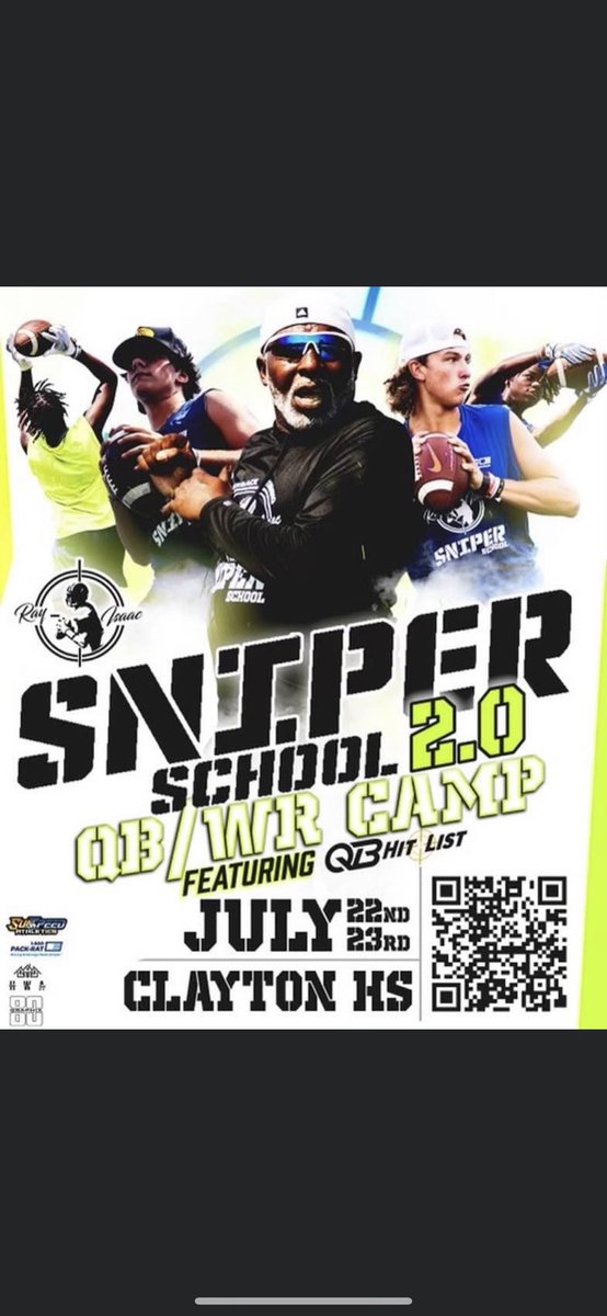 Sounds like it's time to work gentlemen. 

July 22-23rd. Information and signups in the link!
sunspeedsolutions.regfox.com/sniper-school-…