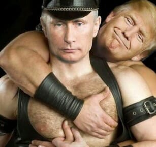 Trump went to Moscow in 1987 &amp; the story circulating is he roughed up some extremely young drug addicts KGB procured for him &amp; they filmed him. 
When he came back, he took out a full page ad in the Times suggesting America stop protecting smaller countries. On a leash ever since.