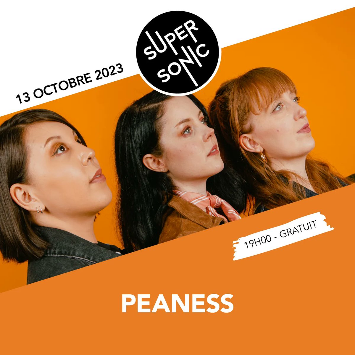 PeanessBand's tweet photo. Bonjour bon Paris! 🇫🇷

We will be returning to the continent on October 13th for a super snick show at @supersonicclub with the support of @carbootsaletheband 🧡

Tickets available with the venue 🎟️ https://t.co/8BsFHJi3BZ