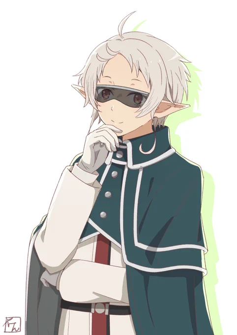 フィッツ過去線画してたやつ塗った。#無職転生