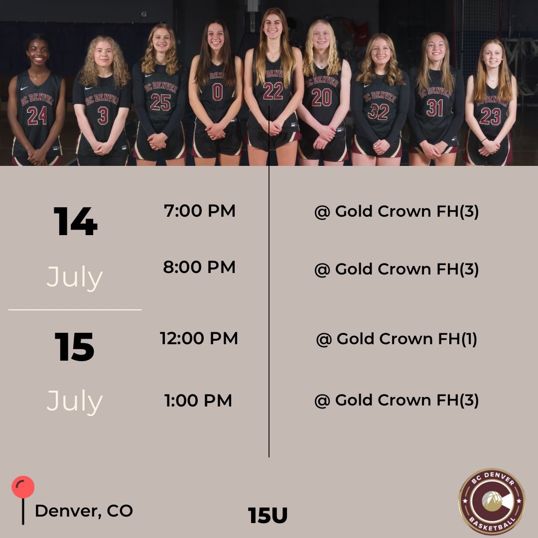 BCDenver_WBB's tweet photo. We are back at it this weekend for our last tournament in CO! https://t.co/Qi7VobqsWt