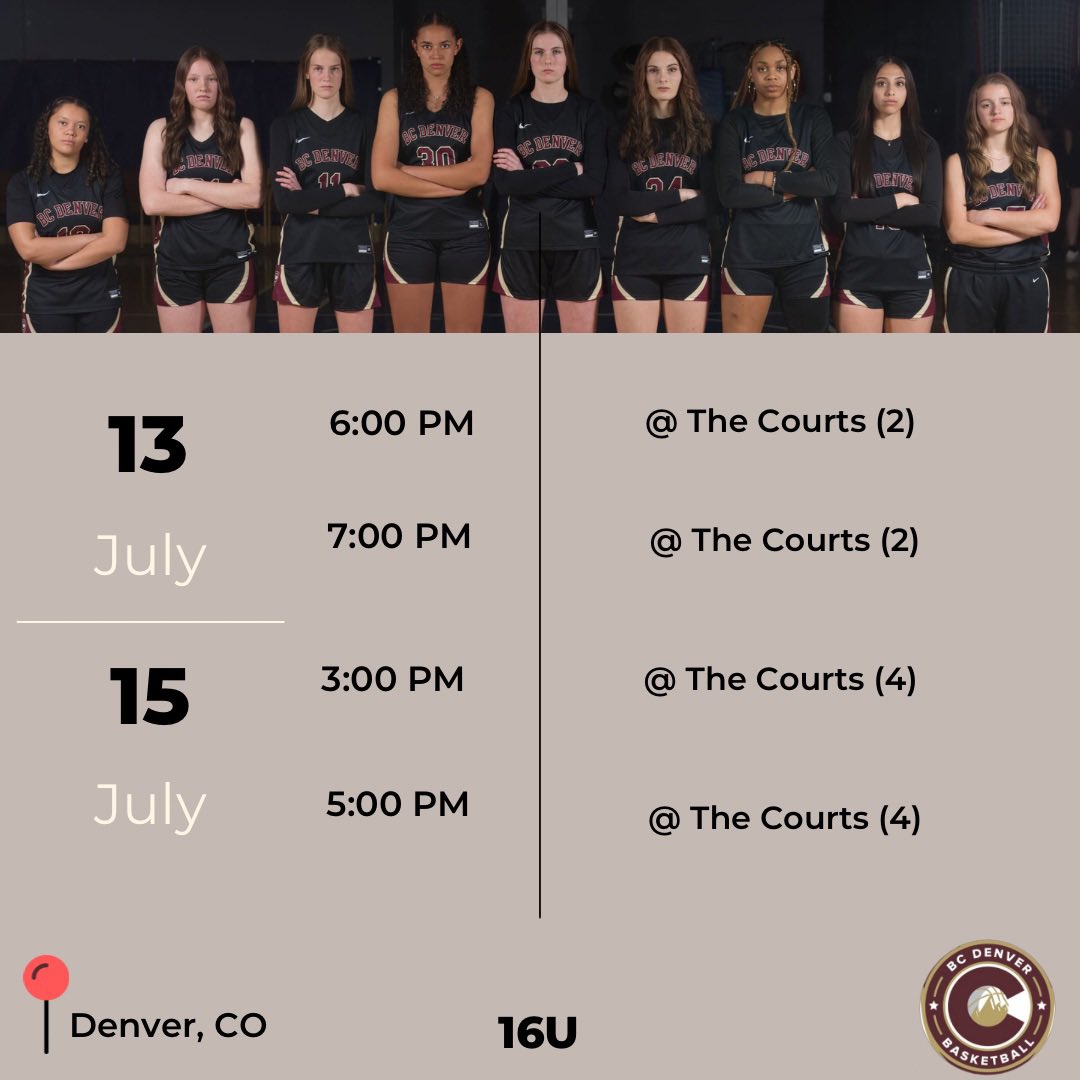 BCDenver_WBB's tweet photo. We are back at it this weekend for our last tournament in CO! https://t.co/Qi7VobqsWt