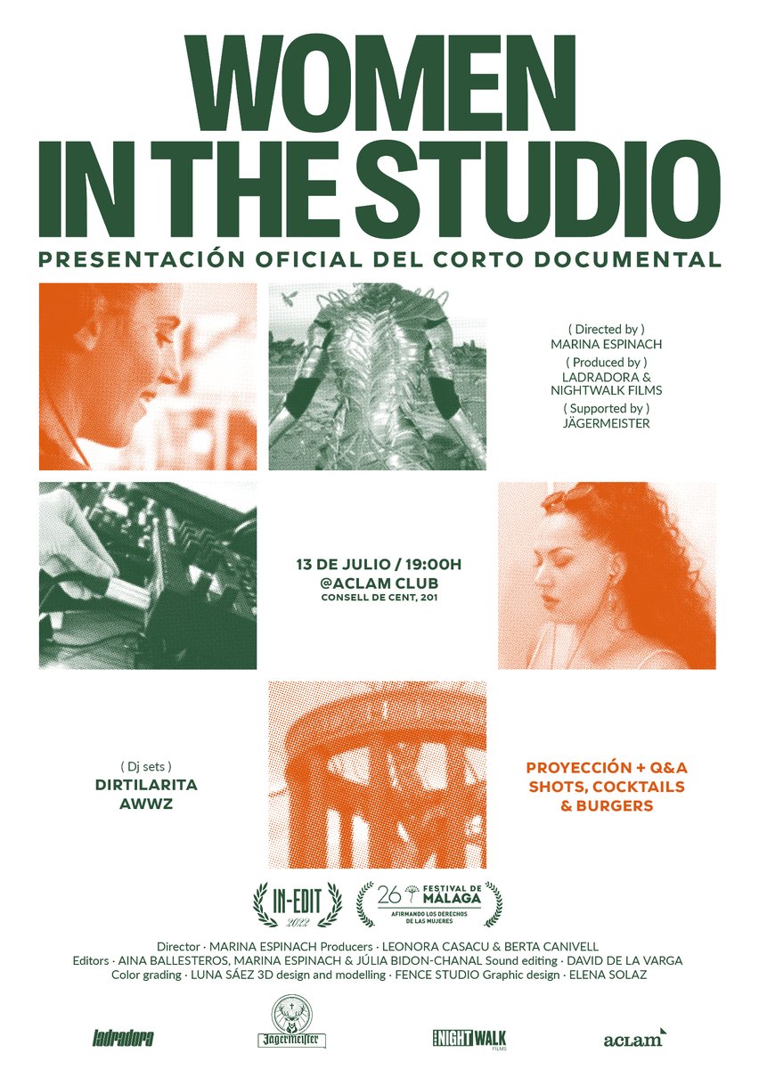 Se estrena en YouTube el documental “Women In The Studio”. Una producción de <a href="/ladradora_ladra/">ladradora</a> y Nightwalk Films en colaboración con <a href="/Jagermeister_es/">Jägermeister España</a>, que explora el proceso de creación de “Ladah Temple”, el primer álbum de la productora <a href="/Awwz_/">AWWZ</a>.
beatburguer.com/women-in-the-s…
