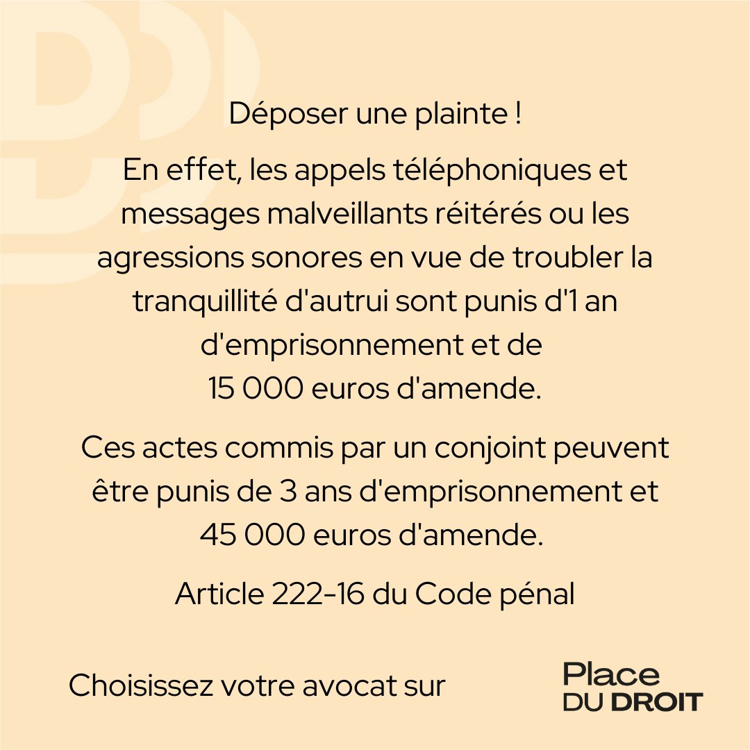 placedudroit's tweet photo. Mon ex me harcèle de messages et d'appels, que puis-je faire ?

#droit #law #droitpenal #penal #facdedroit #etudiant #etudiantendroit #harcelement #ex #fyp https://t.co/yzQiETJHJj