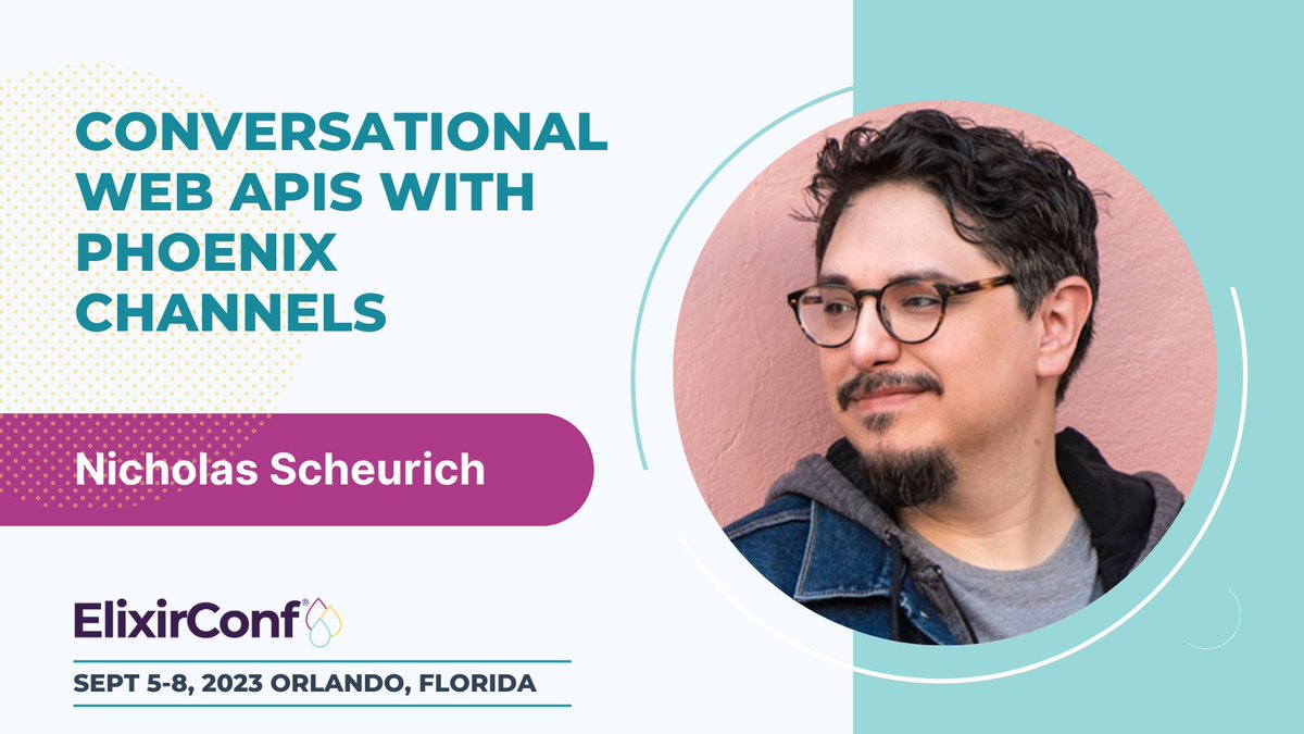 Get ready to revolutionize your understanding of web APIs with Phoenix Channels at <a href="/ElixirConf/">ElixirConf</a>. 

Join <a href="/ngscheurich/">N. G. Scheurich</a> as he unfolds the story of building a stateful, conversational web API at GridPoint. 

Discover more: 2023.ElixirConf.com/presenters#spe… 

#MyElixirStatus