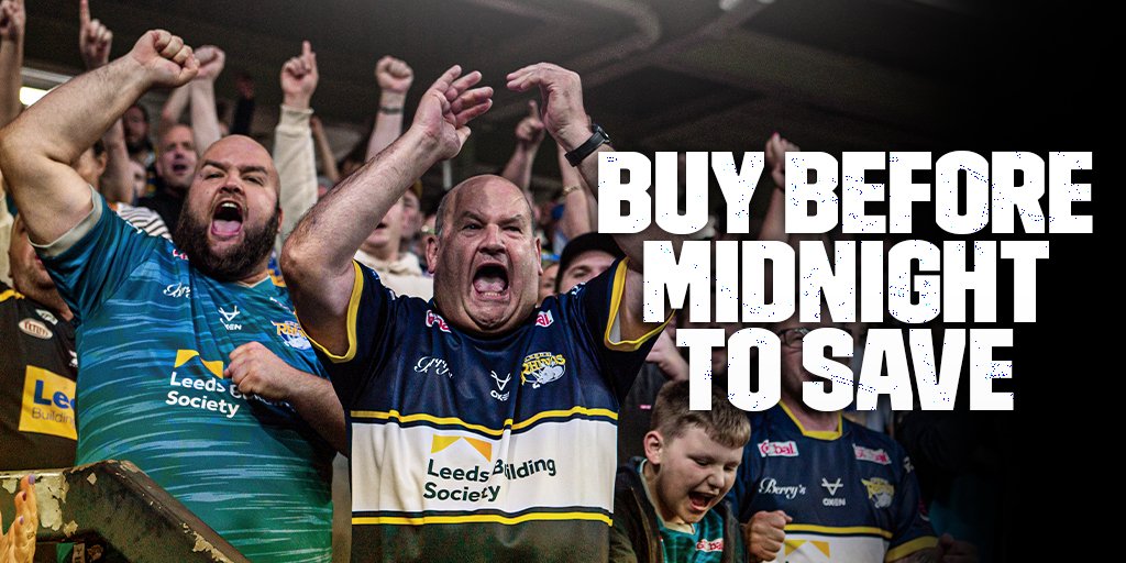 Leeds Rhinos on Twitter "🚨 Last chance to save £3 on match day ticket