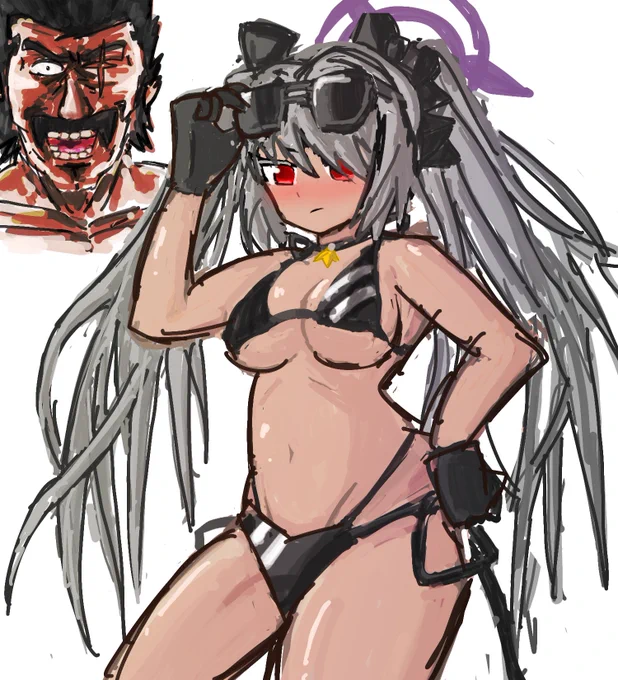 これは会社の休憩時間に描いてた落書き