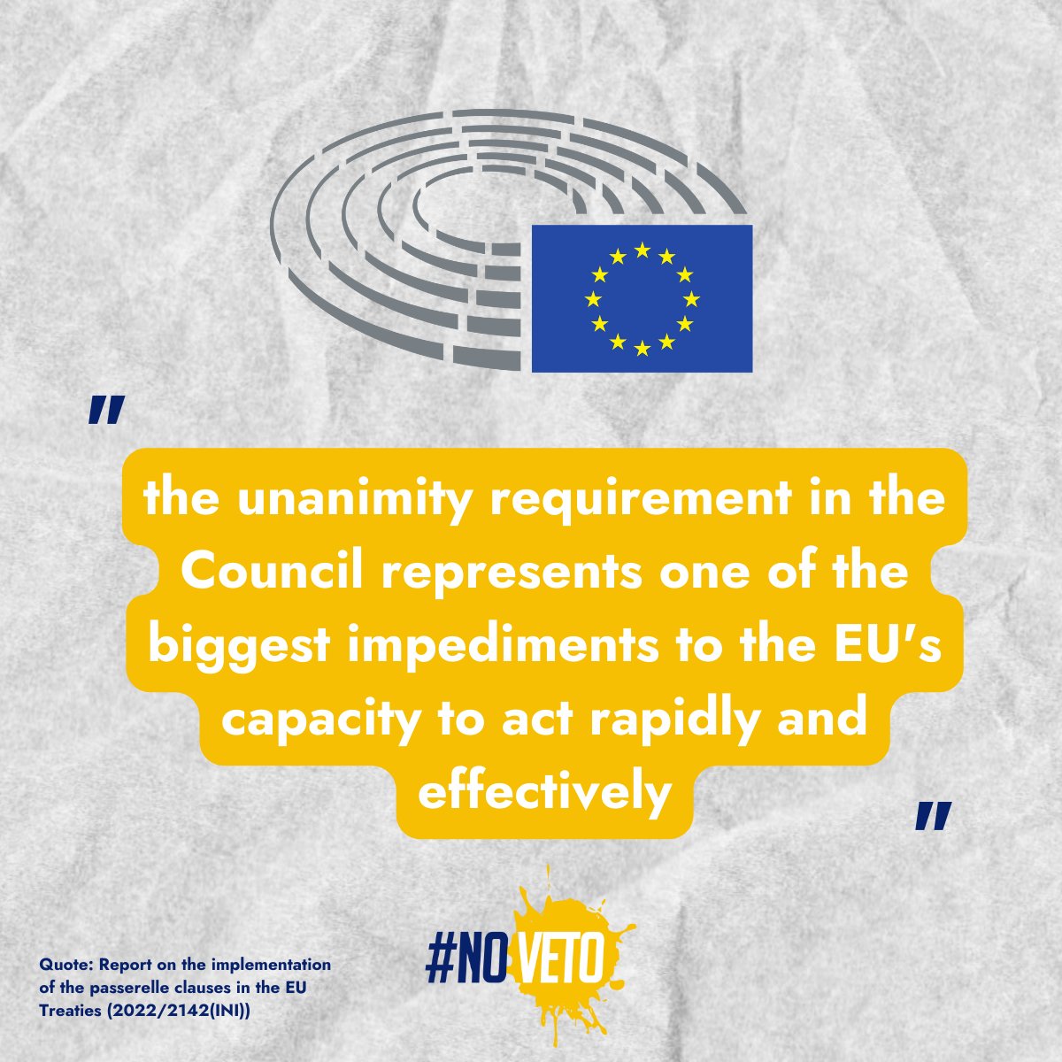 Great step this week towards more effective decision-making in the EU. The #EP has voted to approve report on the use of #passerelle clauses, which allow for more use of qualified majority voting, rather than unanimity and vetos. #NoVeto europarl.europa.eu/doceo/document…
