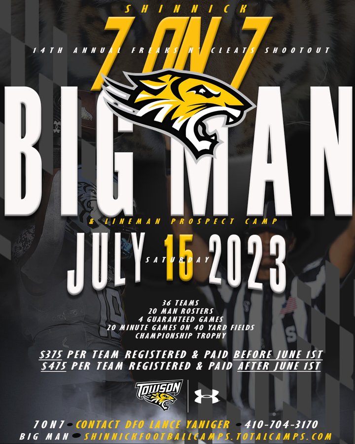 John McGee (@_johnmcgee_) on Twitter photo Ready to go to work this weekend <a href="/Towson_FB/">Towson Football</a> Big Man camp! #Arete <a href="/PeteShinnick/">Pete Shinnick</a> <a href="/CoachBMyers/">Britt Myers</a> <a href="/DmvSportsLive6/">DmvSports</a> <a href="/CSAPrepStar/">PREPSTAR</a> <a href="/AGame_chris/">College Scout Coach Chris</a> <a href="/FootballPbhs/">PBHSFootball</a> <a href="/CoachKolt/">Alex Kolt</a> Ready to go to work this weekend <a href="/Towson_FB/">Towson Football</a> Big Man camp! #Arete <a href="/PeteShinnick/">Pete Shinnick</a> <a href="/CoachBMyers/">Britt Myers</a> <a href="/DmvSportsLive6/">DmvSports</a> <a href="/CSAPrepStar/">PREPSTAR</a> <a href="/AGame_chris/">College Scout Coach Chris</a> <a href="/FootballPbhs/">PBHSFootball</a> <a href="/CoachKolt/">Alex Kolt</a>