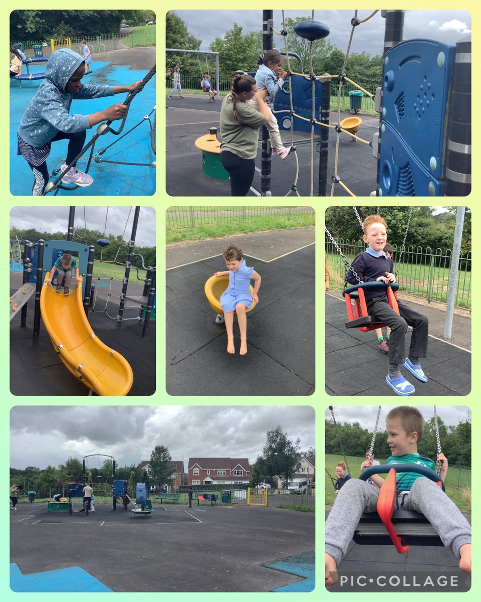meadowbanksch's tweet photo. We had a lovely time at Rhydlafar Children’s Park earlier this week🤩
#MbBluebellclass #outdoorlearning #learningthroughplay #play https://t.co/CQmXkoXawC
