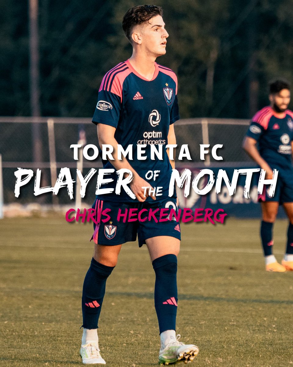 Tormenta_FC's tweet photo. After another impressive month in the midfield, Chris Heckenberg has been named the Tormenta FC June Player of the Month! https://t.co/9w7XR2Cc3d
