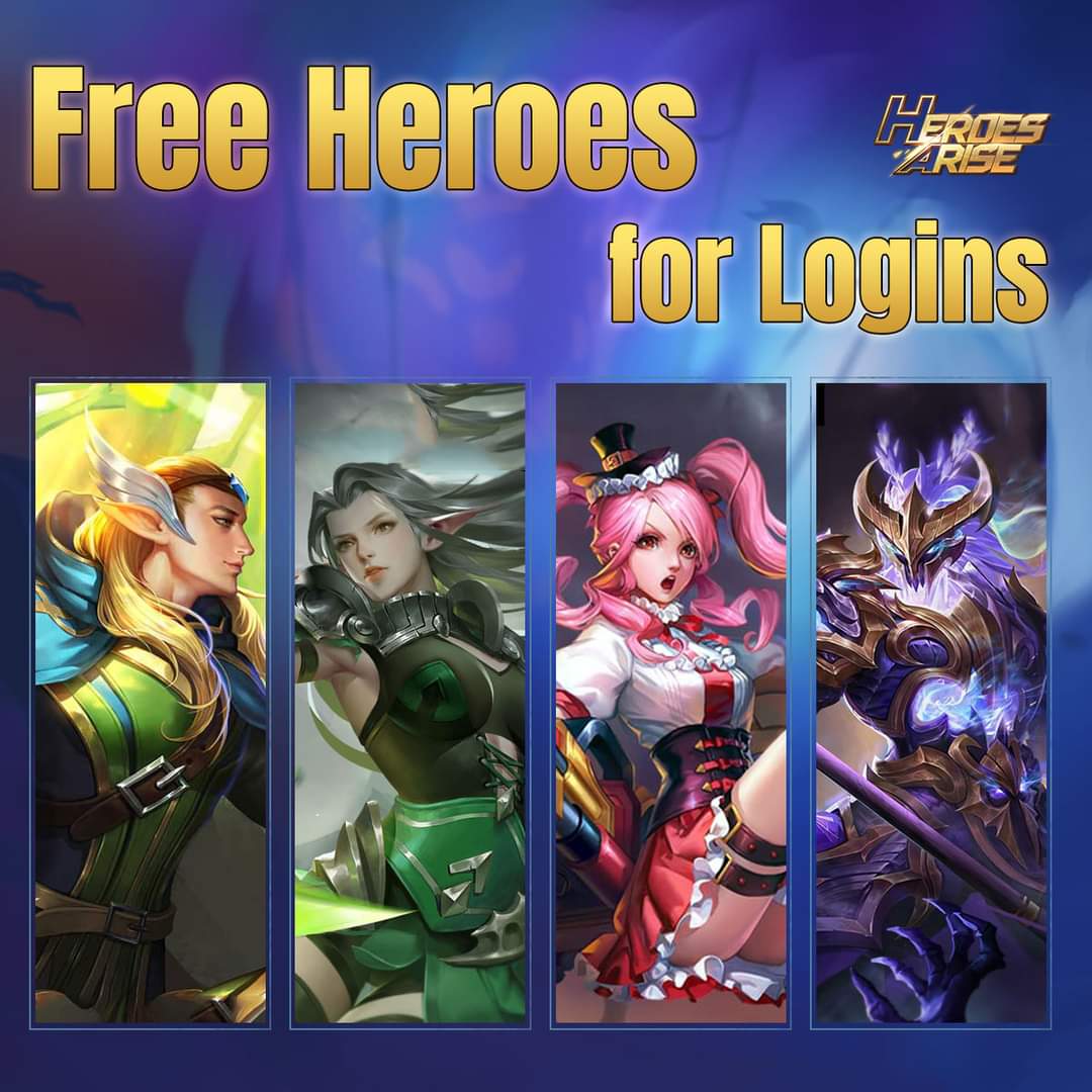 HAIndonesia's tweet photo. 🎁 Login dan dapatkan hero gratis!
🦸 Pergi ke halaman acara dan klaim kepingan hero setelah login dan bermain dalam matchmaking. Akumulasi kepingan hero yang terkumpul dapat ditukar dengan hero pilihanmu! 

🎮 Download dan mainkan sekarang: https://t.co/sinS7KiNMm https://t.co/FH8uuZZlSR