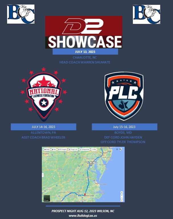 fvlax's tweet image. The Bulldog ‘construction crew’ is on the road this weekend.👷‍♂️  #WeBuildThings 🦴🐾🥍
@d2showcase 
@natlaxfed 
@Pinnacle_Lax 
If we don’t see you there, you can always come see us at our Aug 12 Prospect Night!! 🌜
BulldogLax.us
#BeFound #thePound @barton_menslax
