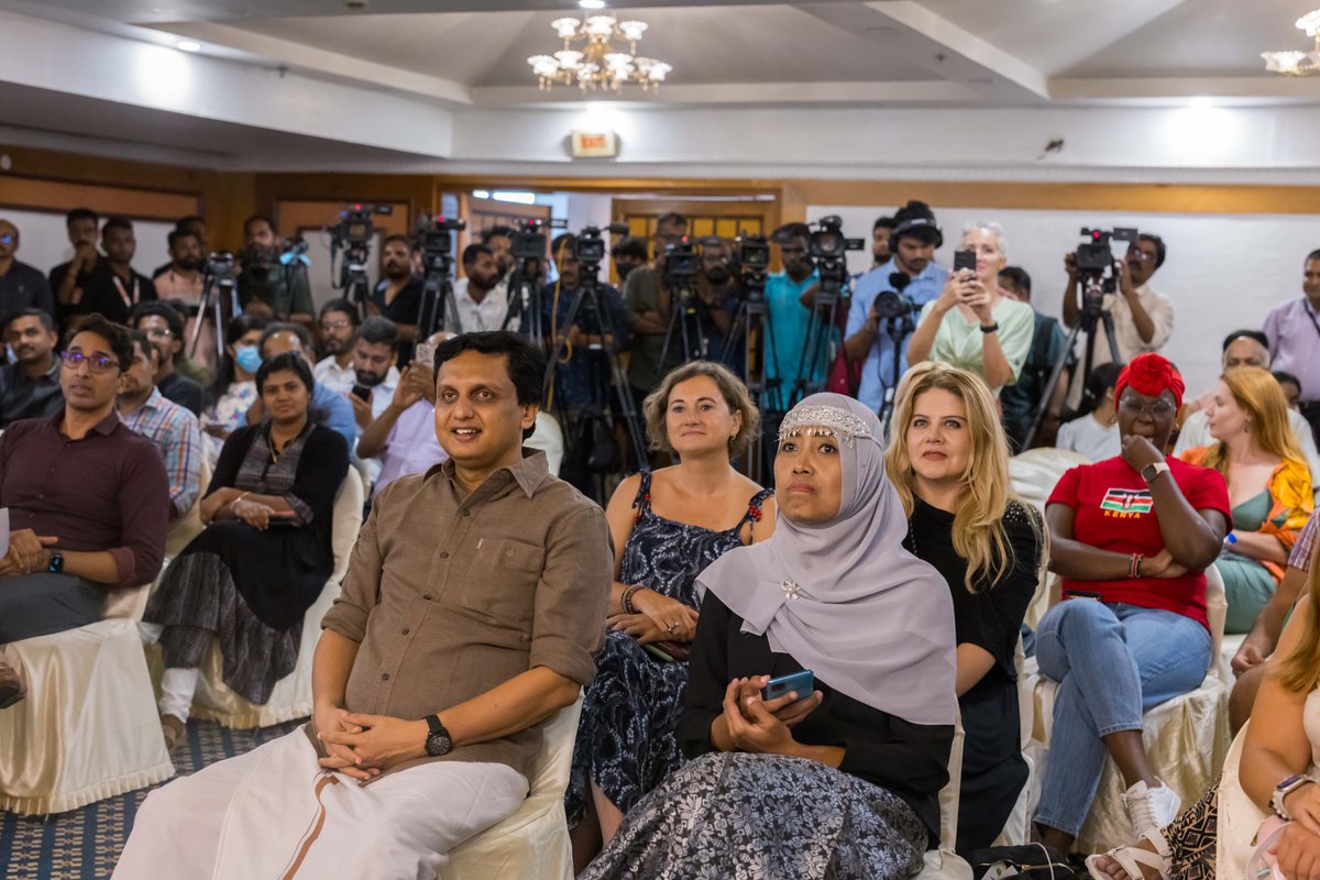 KeralaTourism's tweet photo. Hon’ble Tourism Minister Shri. P. A. Muhammad Riyas inaugurated the 7th edition of the Kerala Blog Express at the KTDC Mascot Hotel, Thiruvananthapuram, this evening. He also flagged off the bus that will take global influencers on a journey of discovery across God’s Own Country. Here are a few glimpses of the inaugural and flag off ceremony.

#KeralaBlogExpress7 #KBE7 #KeralaBlogExpress #KBE #Flagoff #BloggersTrip #StoryTellers #TravelForGood #KeralaTourism